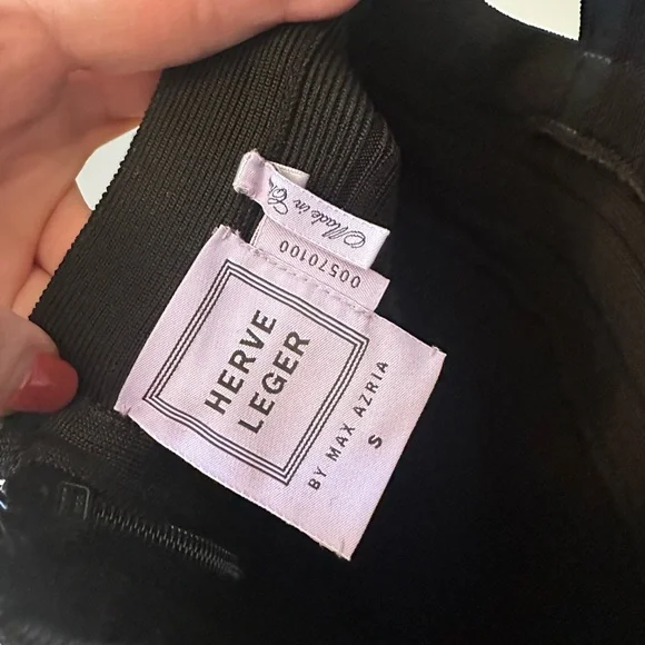 Authentic Herve Leger Black Backless Dress- sexy and classic - Picture 3 of 7